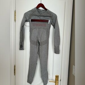 Gymshark Heather Gray Activewear Set